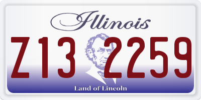 IL license plate Z132259