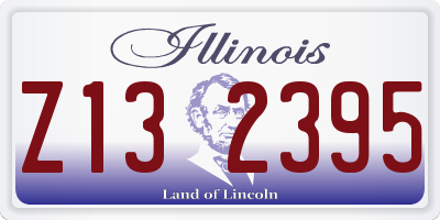 IL license plate Z132395