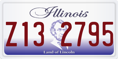 IL license plate Z132795