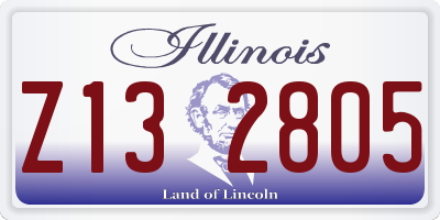IL license plate Z132805