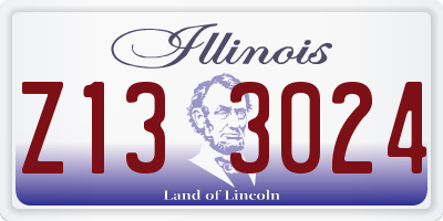 IL license plate Z133024