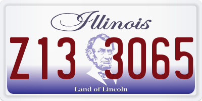 IL license plate Z133065