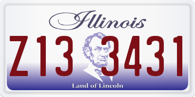 IL license plate Z133431