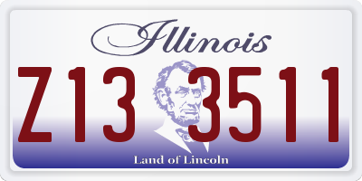 IL license plate Z133511