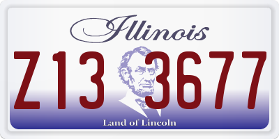 IL license plate Z133677