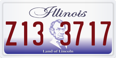 IL license plate Z133717