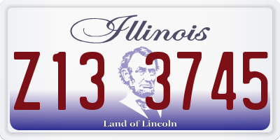 IL license plate Z133745