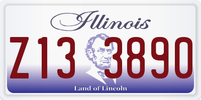 IL license plate Z133890