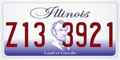 IL license plate Z133921