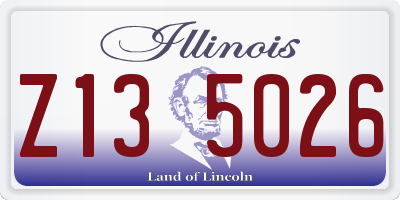 IL license plate Z135026