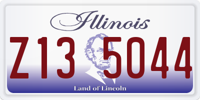 IL license plate Z135044