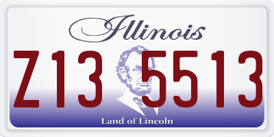 IL license plate Z135513
