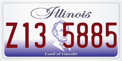 IL license plate Z135885