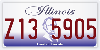 IL license plate Z135905