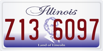IL license plate Z136097