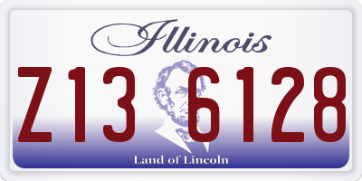 IL license plate Z136128