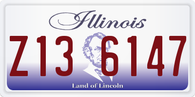 IL license plate Z136147