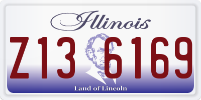 IL license plate Z136169