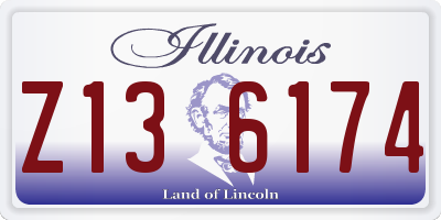 IL license plate Z136174