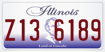 IL license plate Z136189