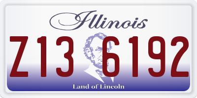 IL license plate Z136192