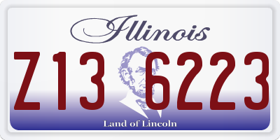 IL license plate Z136223
