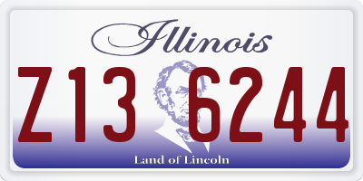 IL license plate Z136244