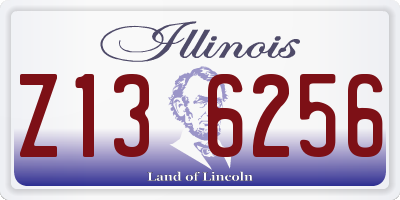 IL license plate Z136256