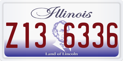 IL license plate Z136336