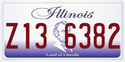 IL license plate Z136382