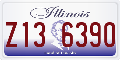 IL license plate Z136390