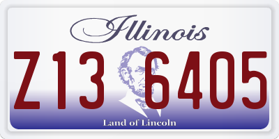 IL license plate Z136405