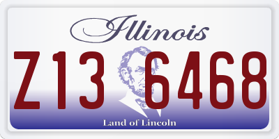 IL license plate Z136468