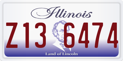 IL license plate Z136474