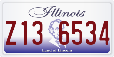 IL license plate Z136534