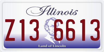 IL license plate Z136613
