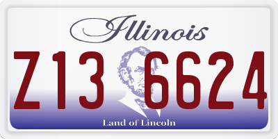 IL license plate Z136624