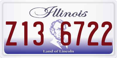 IL license plate Z136722