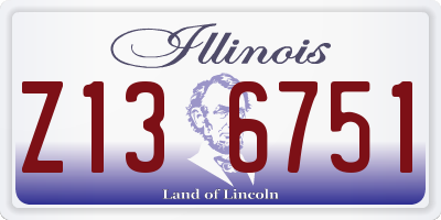 IL license plate Z136751