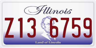 IL license plate Z136759