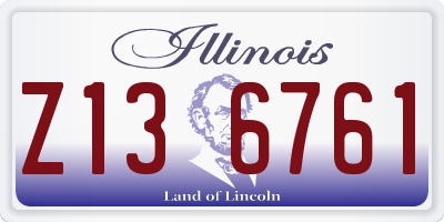 IL license plate Z136761