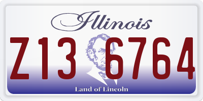 IL license plate Z136764