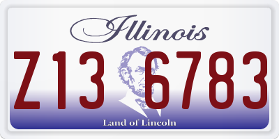 IL license plate Z136783