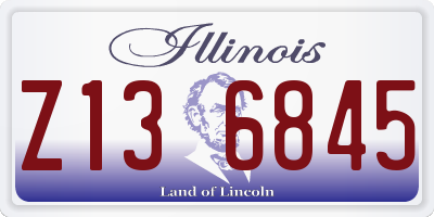 IL license plate Z136845