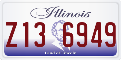 IL license plate Z136949