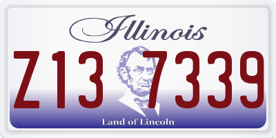 IL license plate Z137339