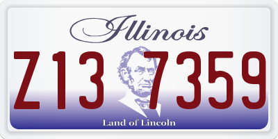 IL license plate Z137359