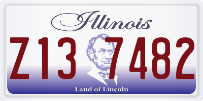 IL license plate Z137482