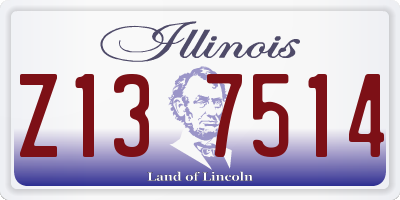 IL license plate Z137514