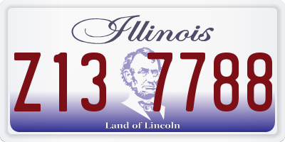 IL license plate Z137788